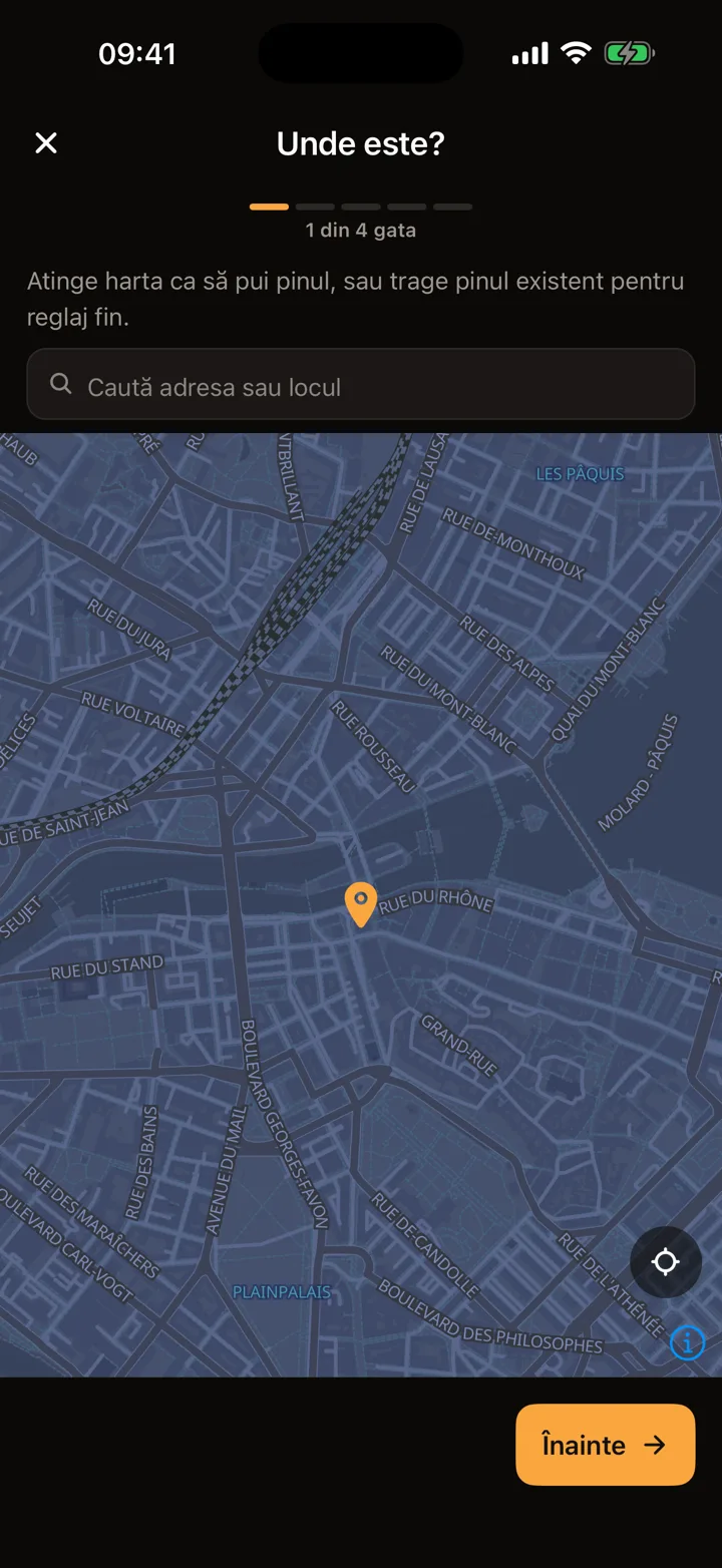 Suggesting a new place in the Motonest app