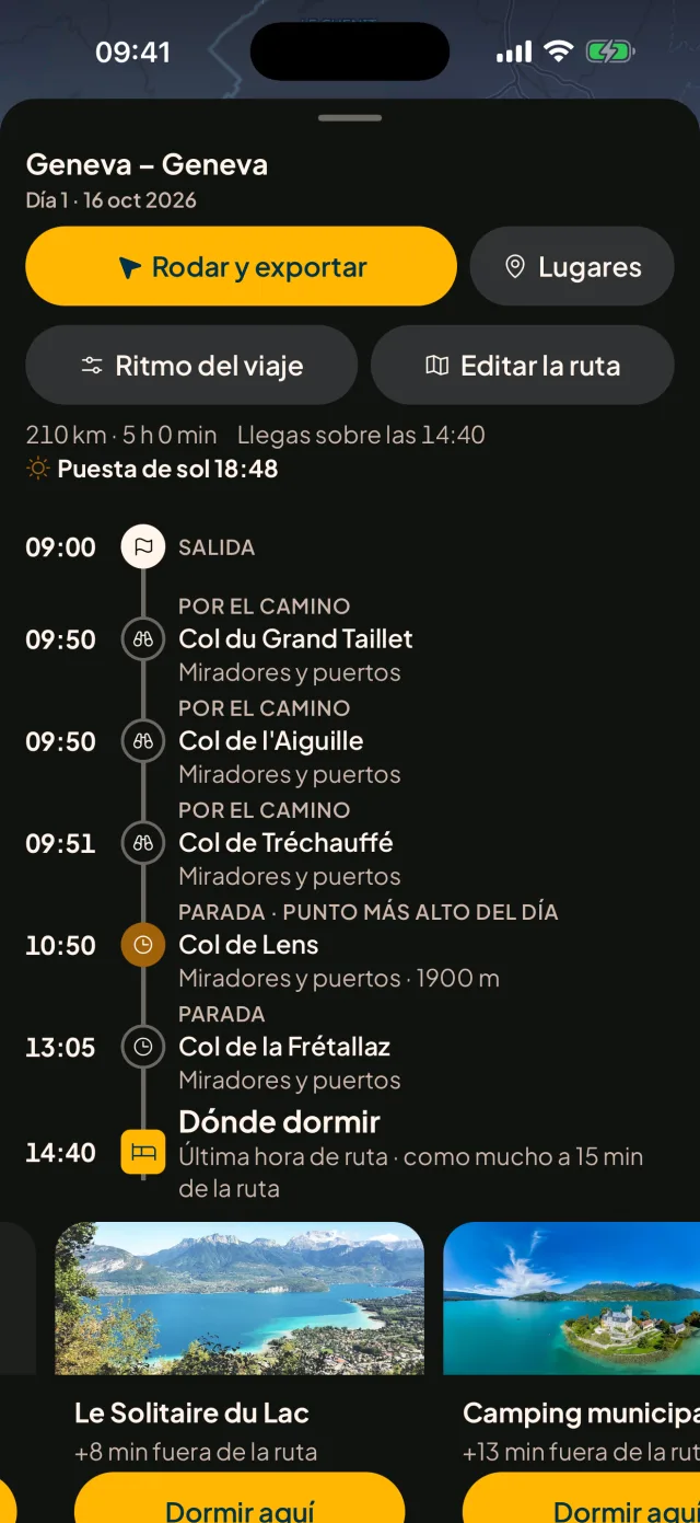 Planifica la ruta, no solo el trazado.