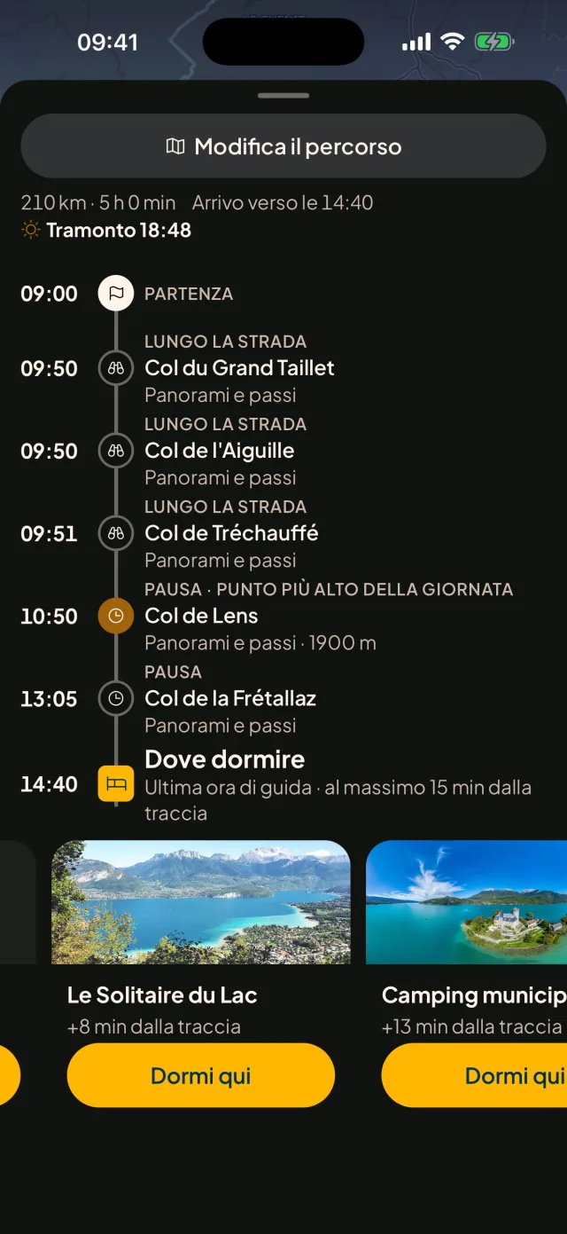 Pianifica il giro, non solo il percorso.
