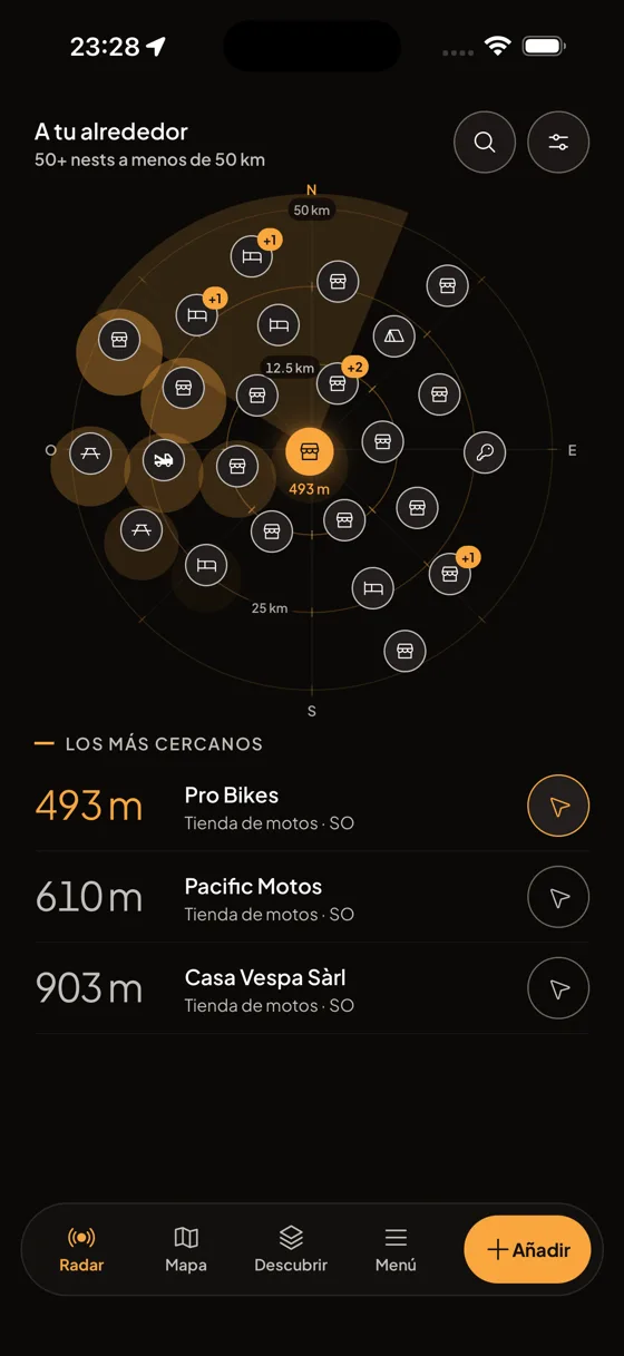El Radar: lo que tienes alrededor, ahora mismo.