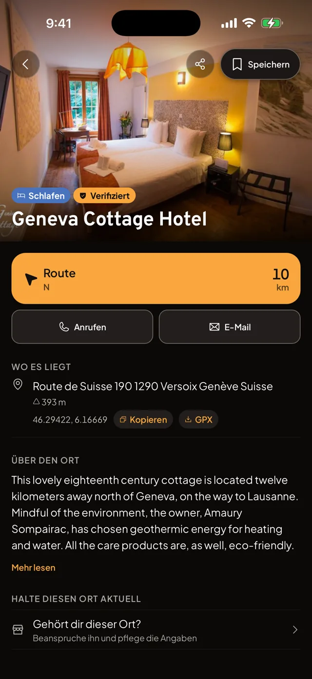 Motonest place detail screen
